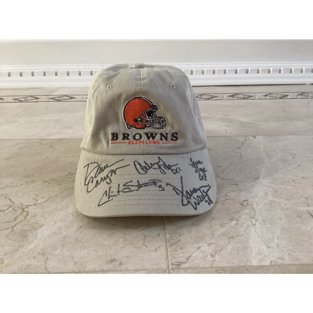 Cleveland Browns Hat Signed – Mystery Autographs – Possibly Legendary? Gift Idea